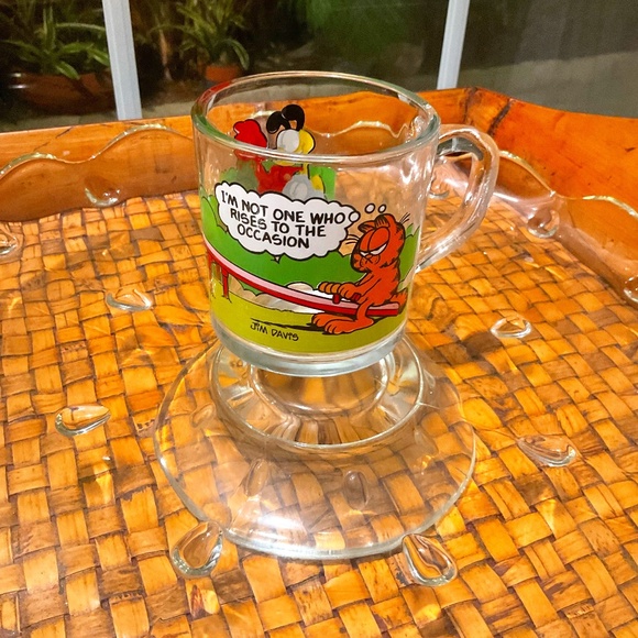 VTG McDonald’s Garfield Glass Mug From 1980 - Picture 1 of 6